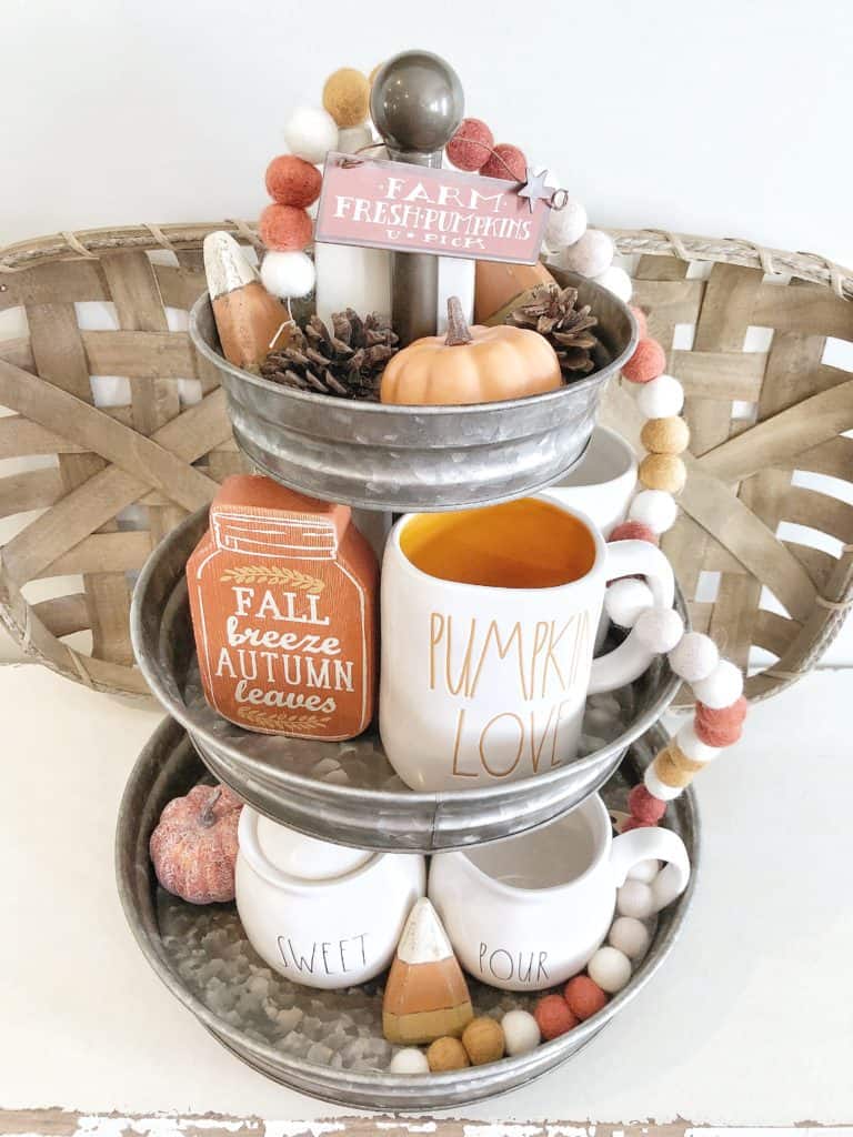 Fall Tiered Tray