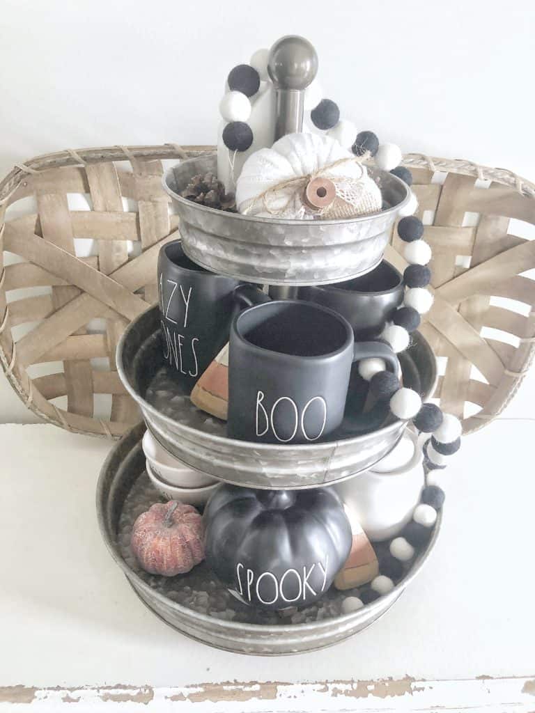 Halloween tiered tray 