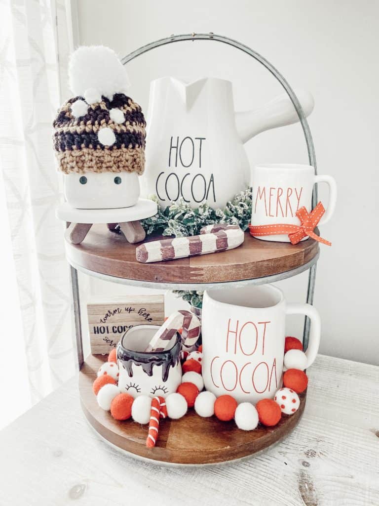 Hot Cocoa Tiered Tray
