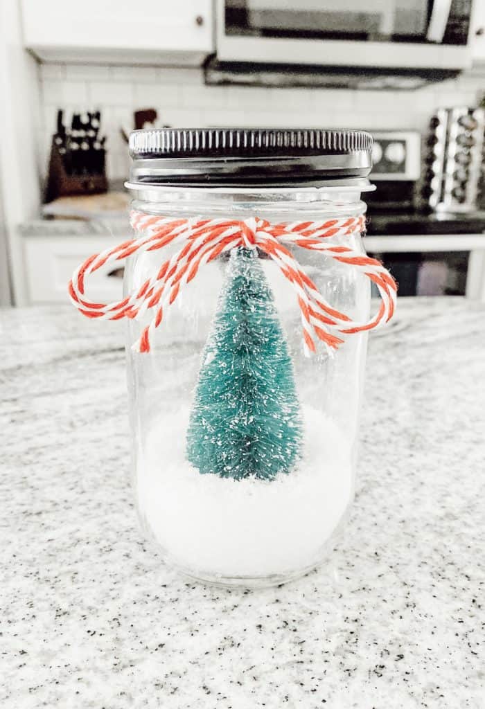 Homemade Gifts for Friends {DIY Snow Globe Candle} - A Country