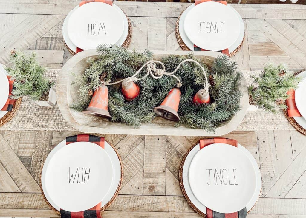 Christmas Dough Bowl Decor