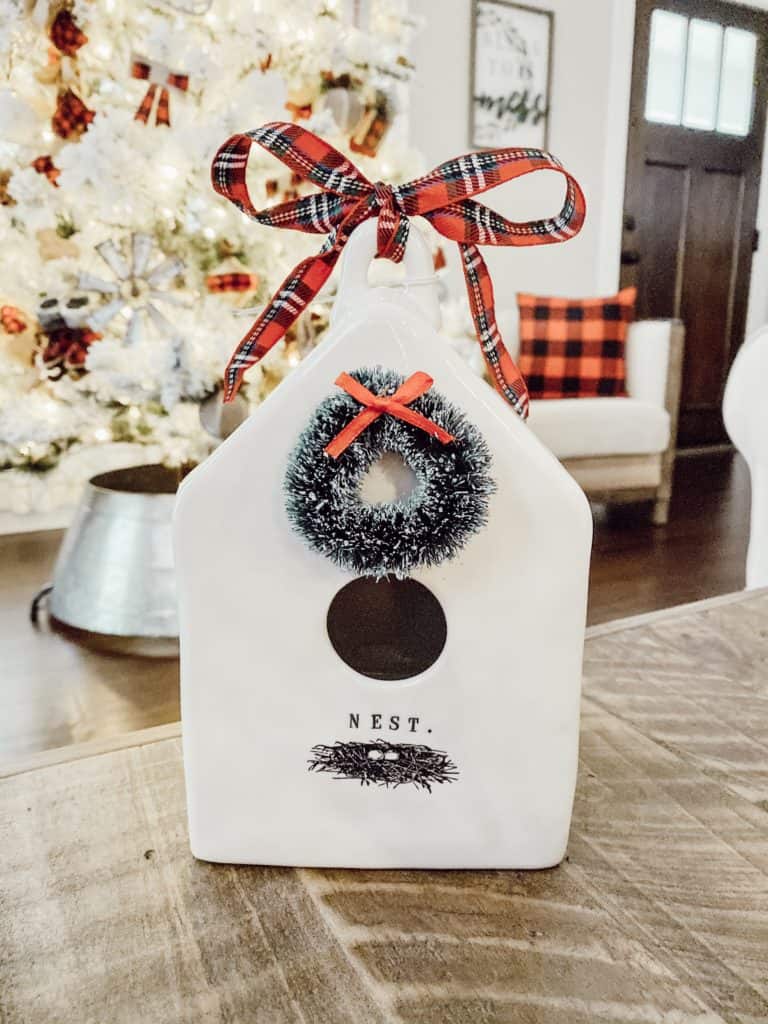 Rae Dunn Christmas Birdhouse 