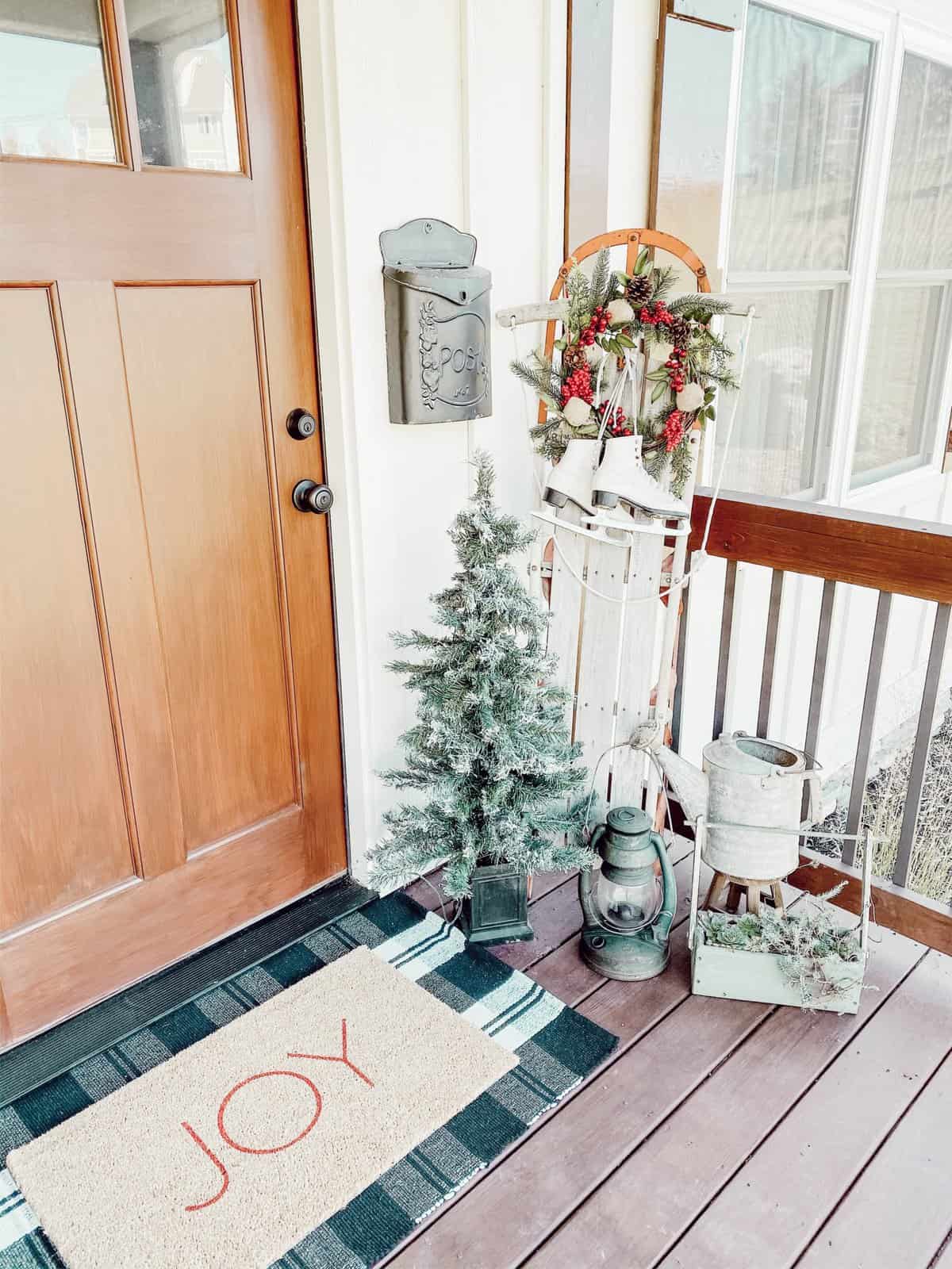 Creating a Welcoming Christmas Front Porch With Just a Few Simple Touches