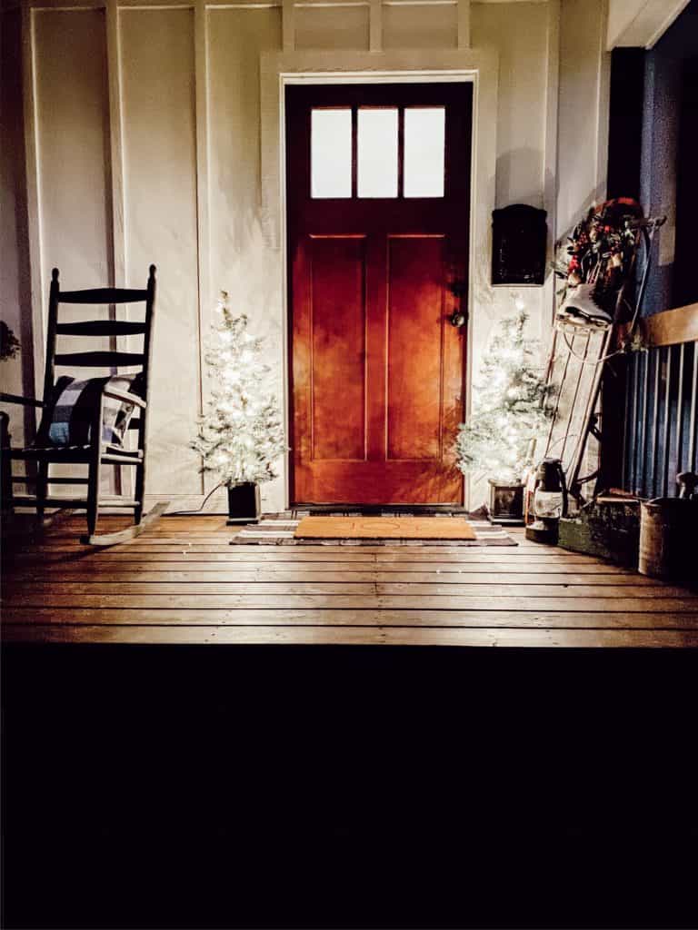 Cozy Christmas Front Porch