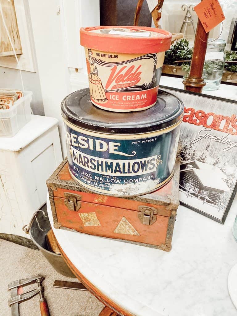 Vintage Marshmallow Tin