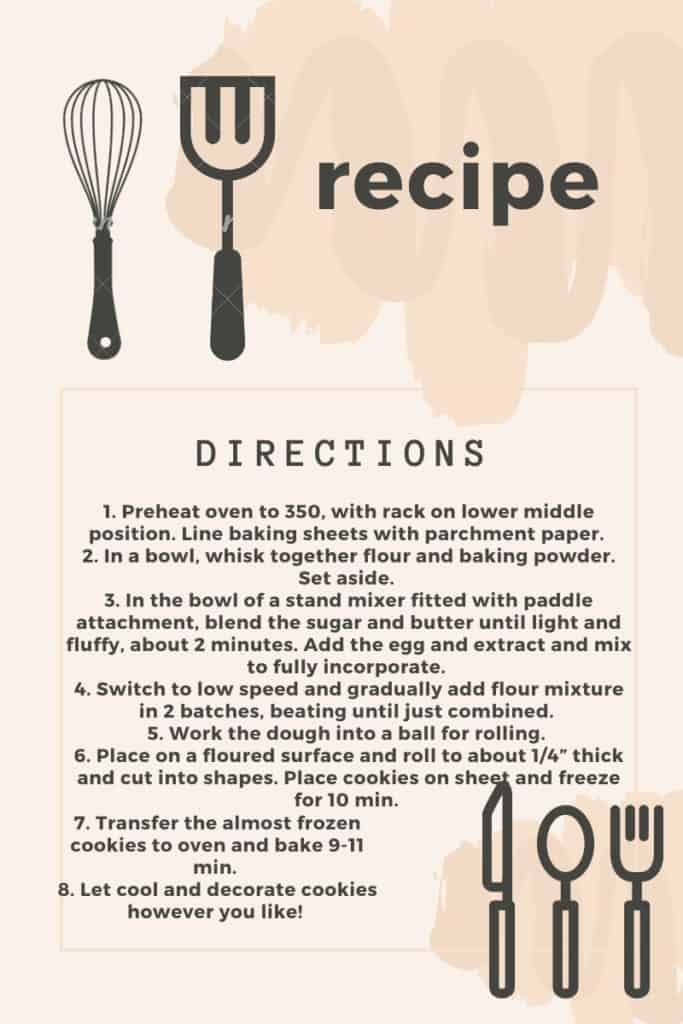 Vanilla Almond Cutout Cookie Recipe Directions