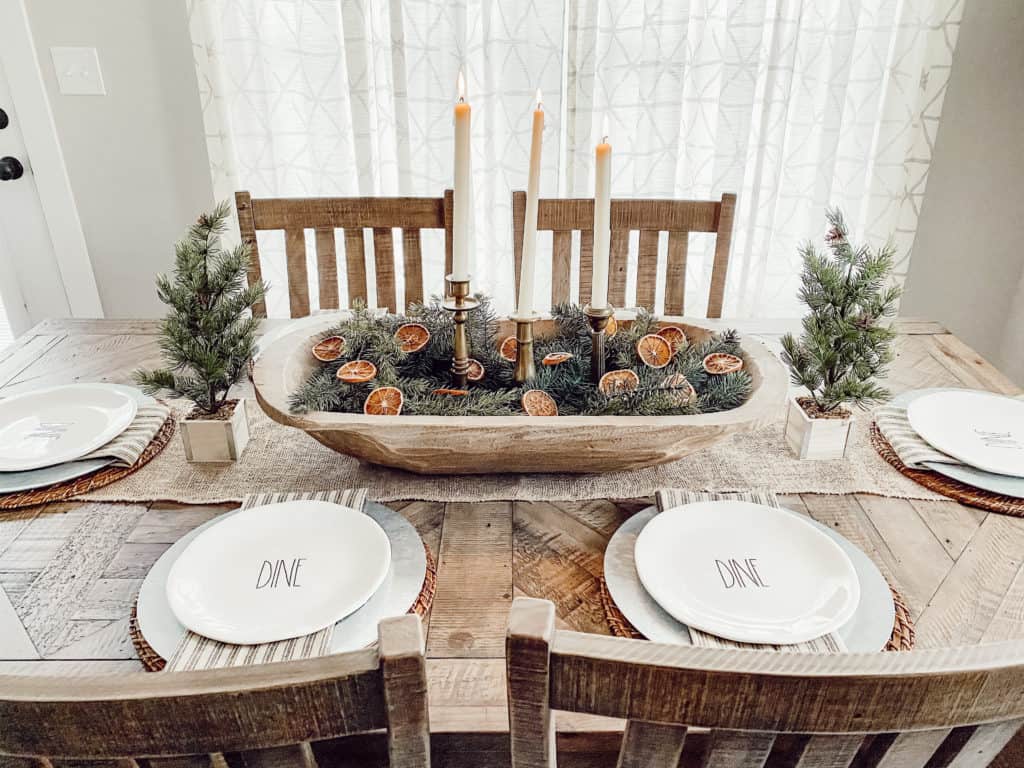 Cozy Romantic Winter Tablescape 