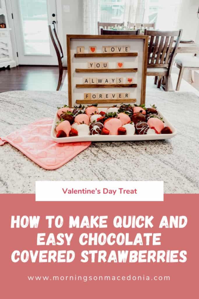 How to make quick and easy chocolate covered strawberries