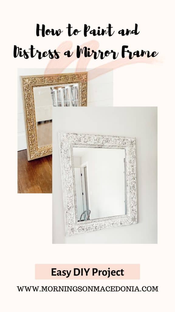 DIY Painted Mirror Frames