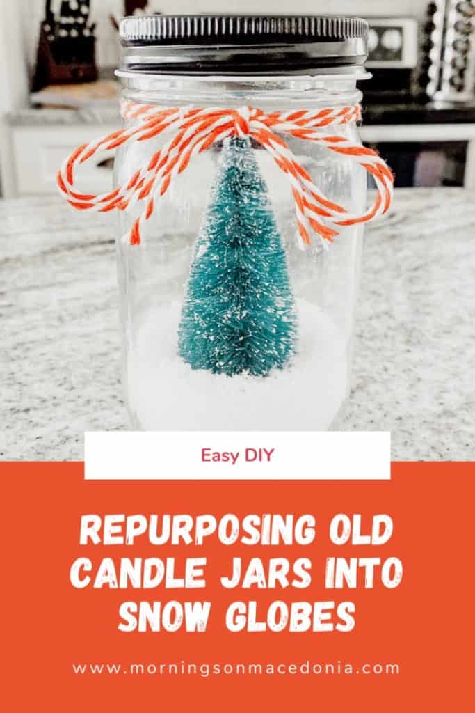 Repurposing Old Candle Jars Into Snow Globes