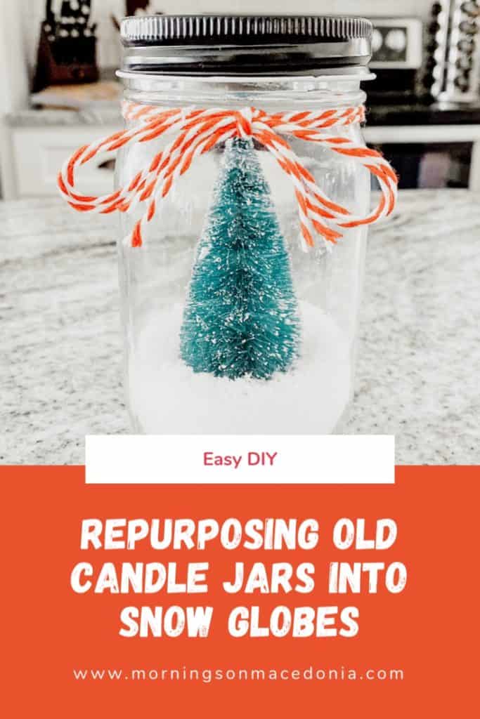 DIY Christmas Ornament: Spice Jar Snow Globe - A Pop of Pretty