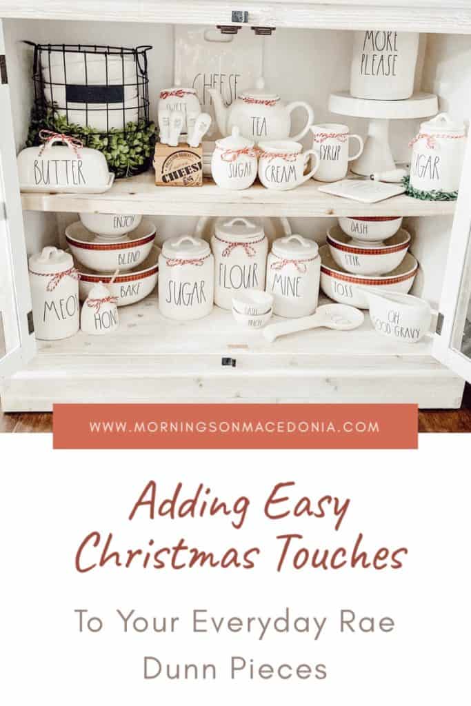 Adding Easy, Christmas Touches to Your Everyday Rae Dunn Pieces - Mornings  on Macedonia