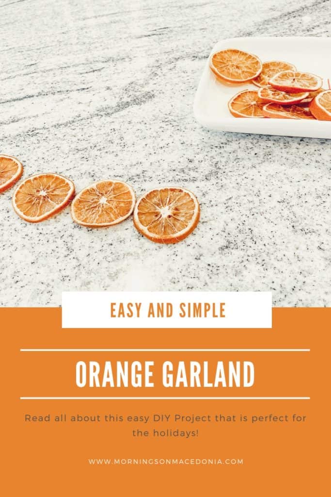 DIY: Easy and Simple Orange Garland
