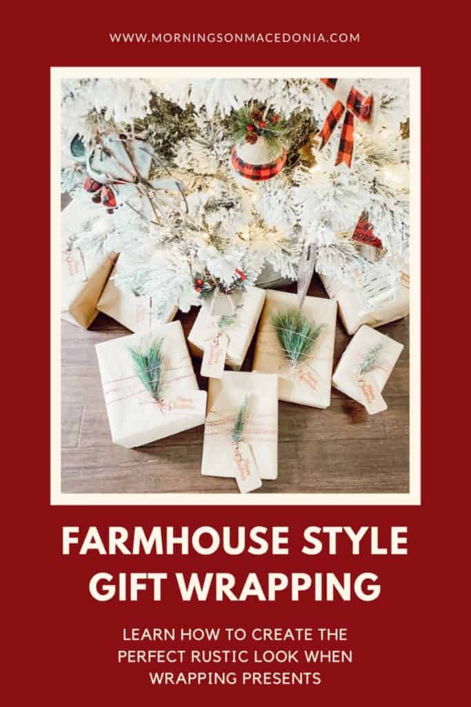 Farmhouse Style Gift Wrapping