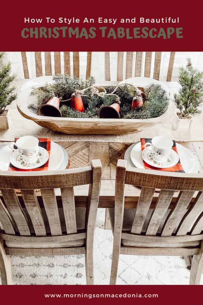 How to Style and Easy and Beautiful Christmas tablescape