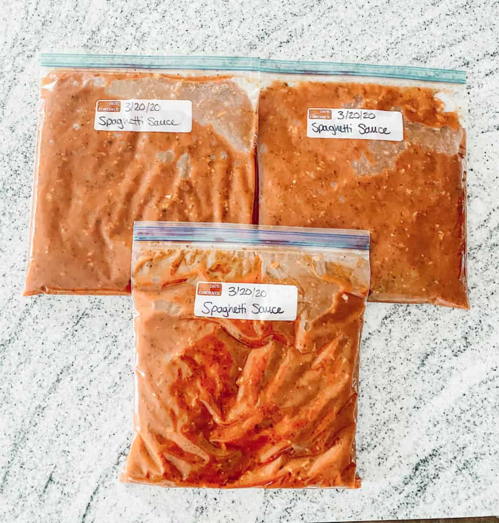 How to Freeze Homemade Spaghetti Sauce