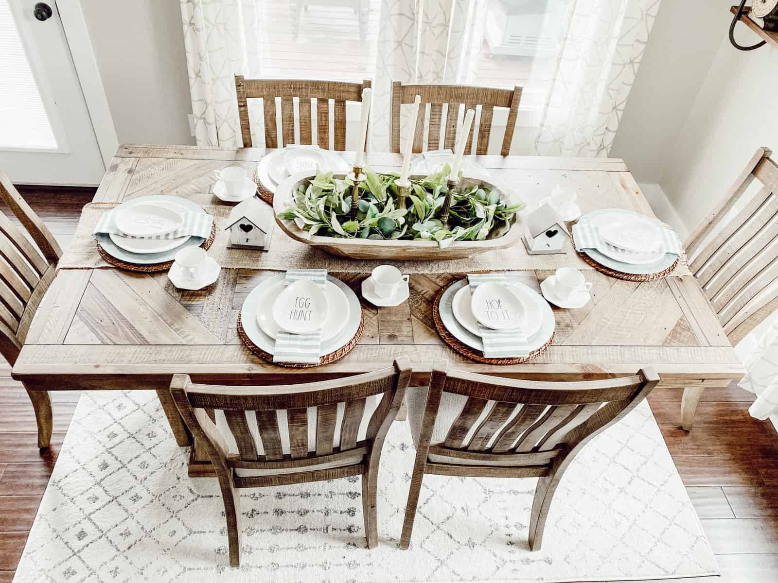 Full View of my Easter Tablescape 