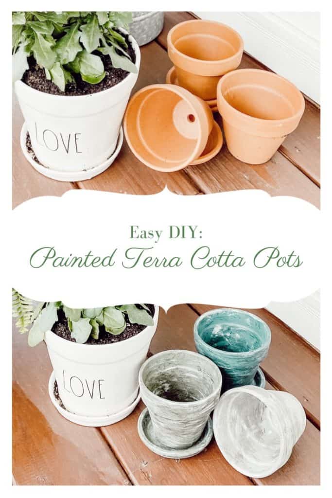 Easy DIY: Painted Terra Cotta Pots