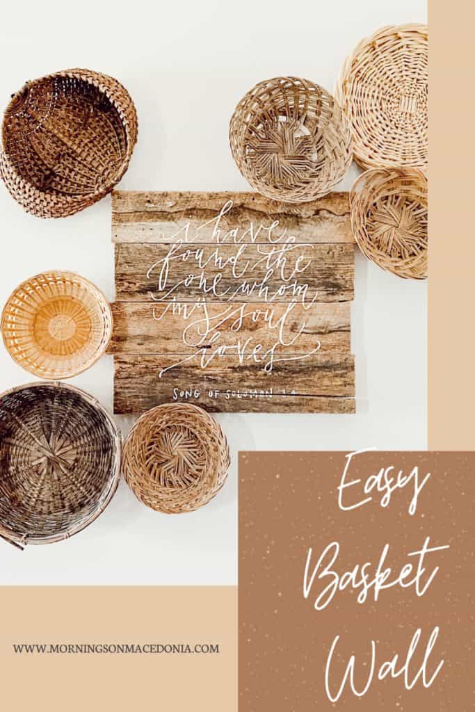 DIY: Easy Basket Wall