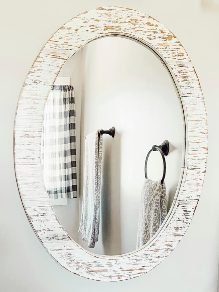 Add some fun mirrors to small master bathroom 