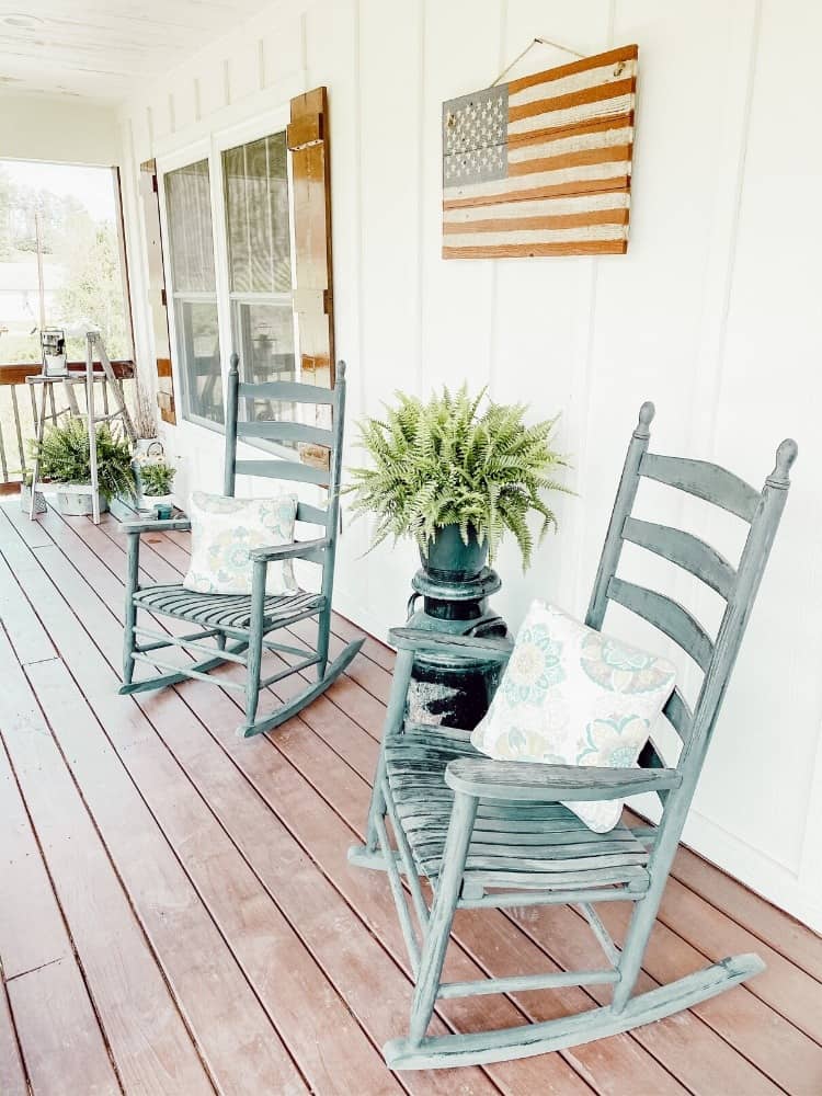 Rocking Chairs on Spring Front Porch