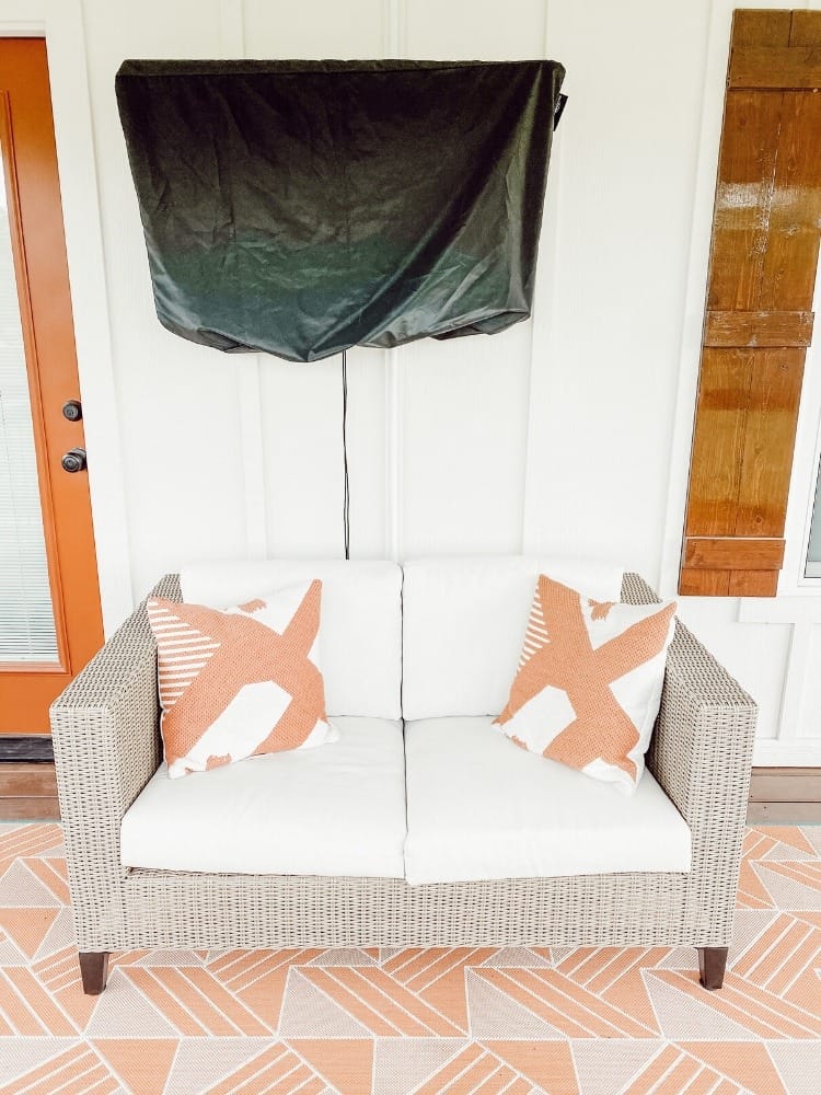 Outdoor TV on Screened In Porch