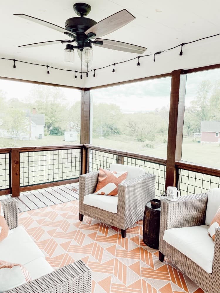 Sweet Summertime: Styling a Cozy Screened In Porch