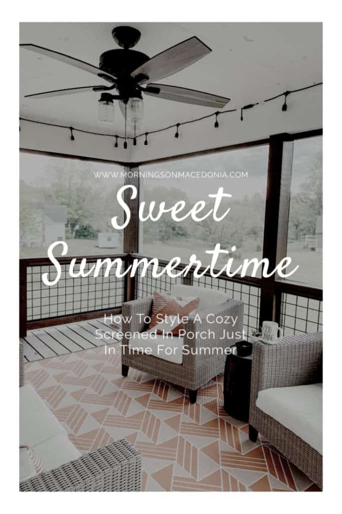 Sweet Summertime: How to Style a Cozy Screened In Porch