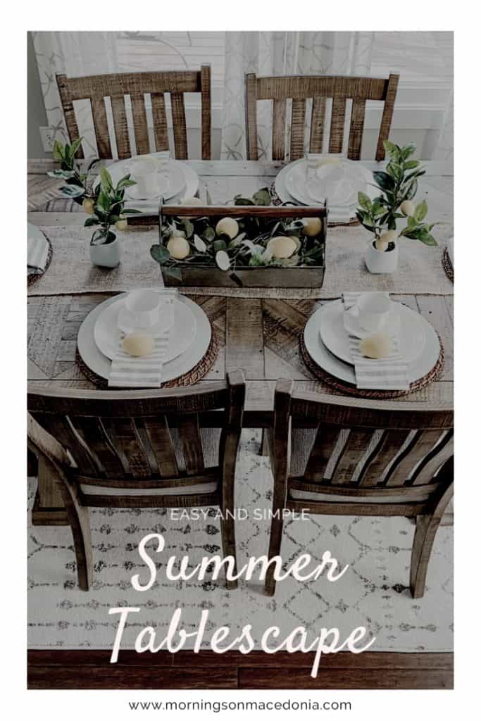 How to Style an Easy Summer Tablescape