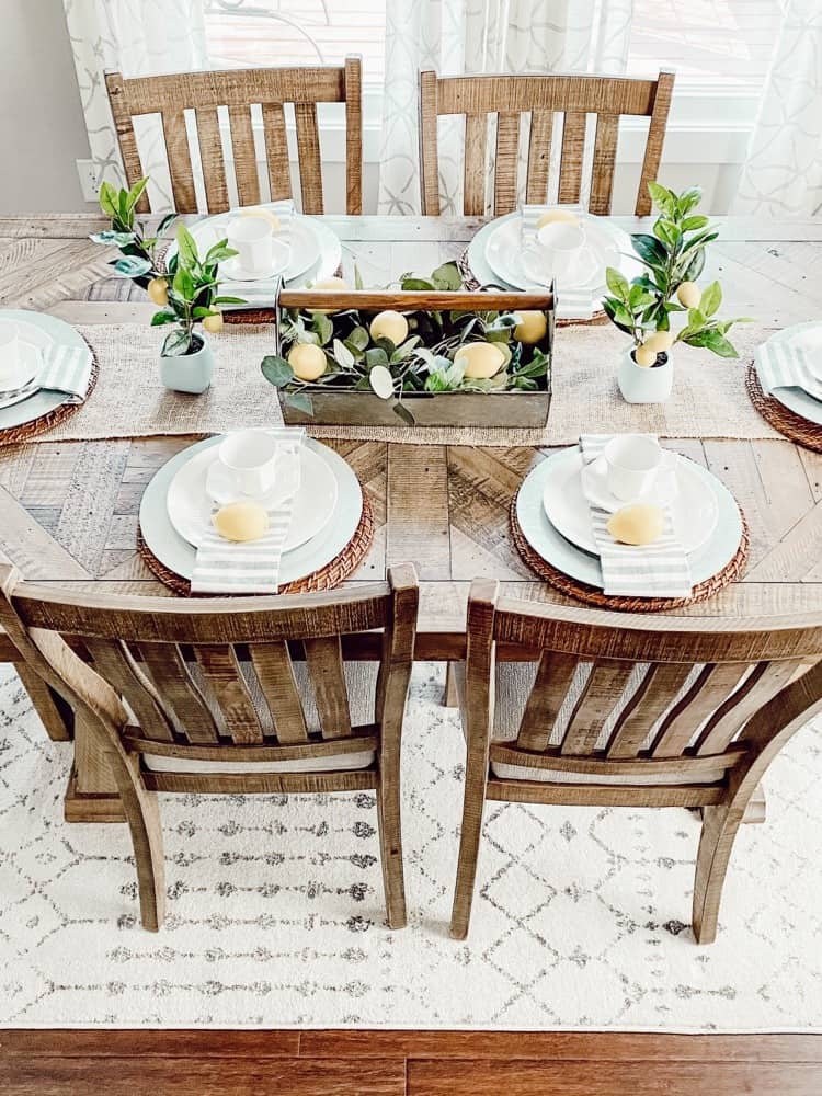 Lemon Summer Tablescape