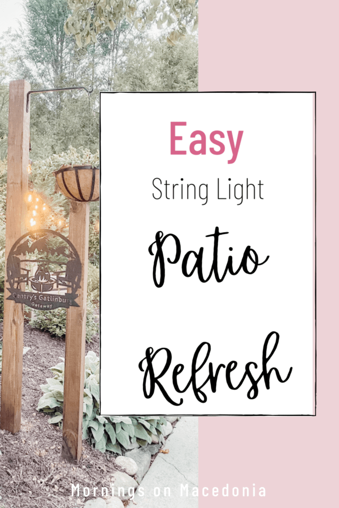 Easy String Light Patio Refresh