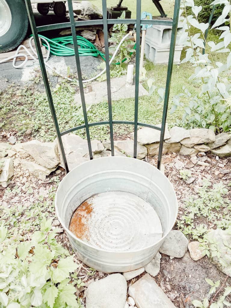 Galvanized Tin Planter 