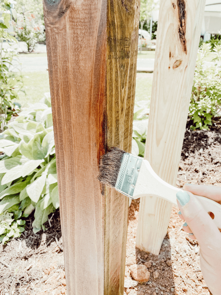 Staining The Posts