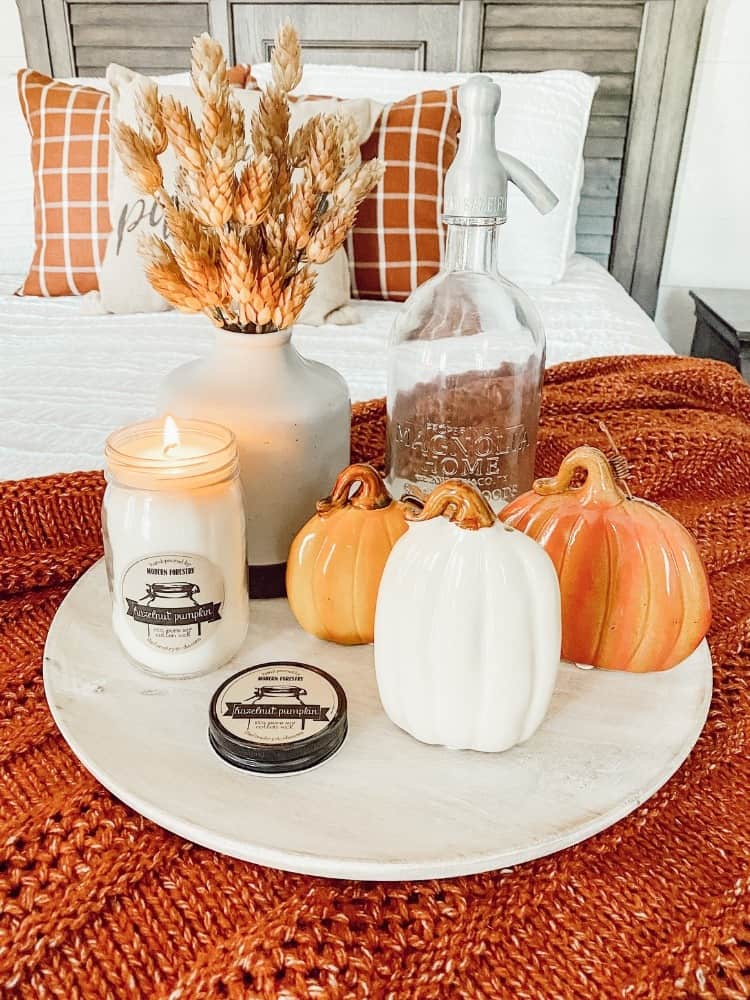 Fall Bedroom Tray