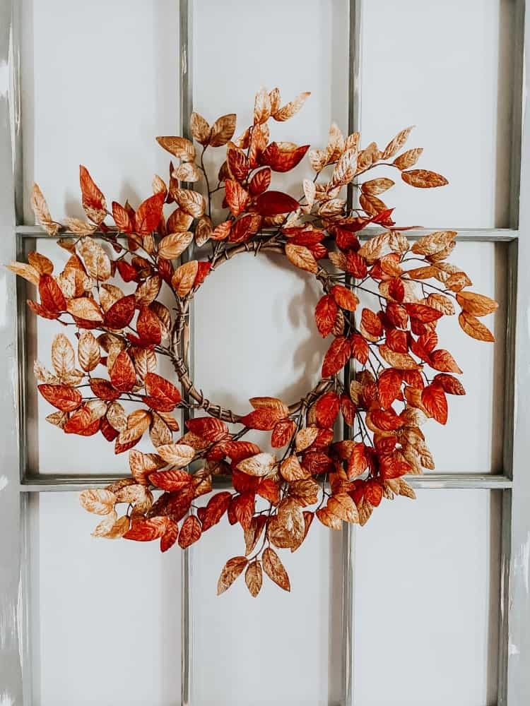 Close Up of Fall Wreath