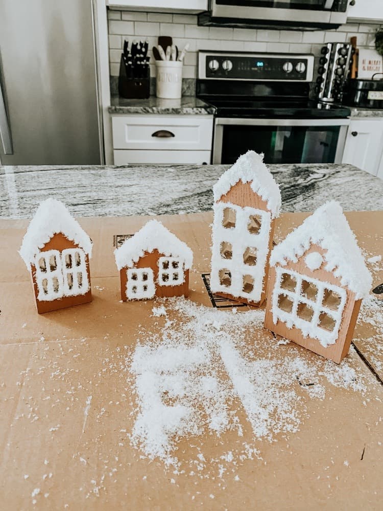 Letting Gingerbread Houses Dry