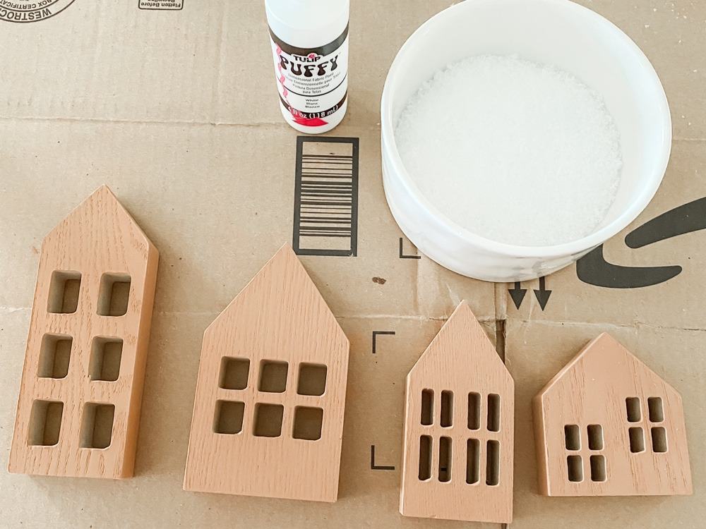 Painting the Gingerbread Houses