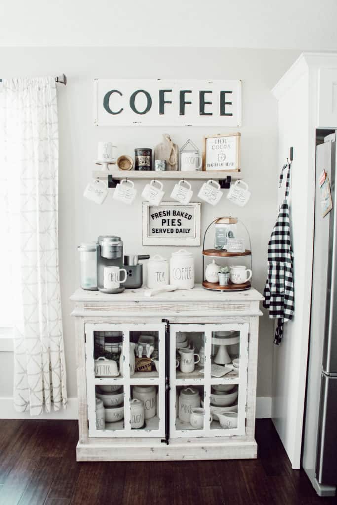 Rustic Farmhouse Coffee Bar