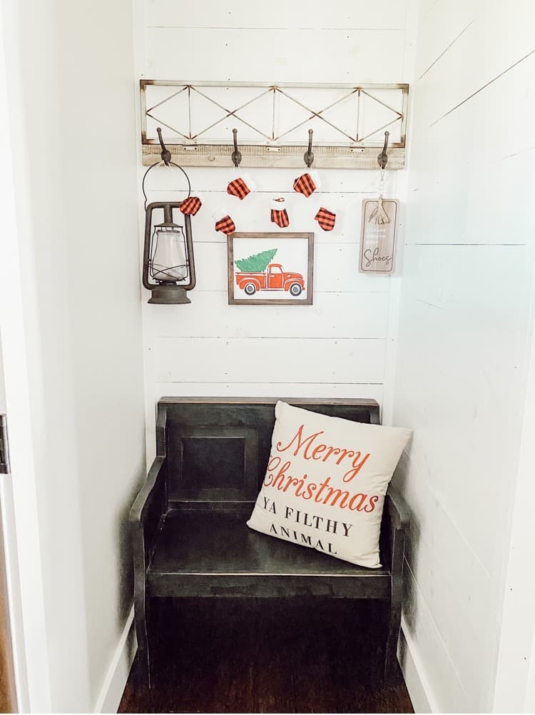 Christmas Entryway Nook