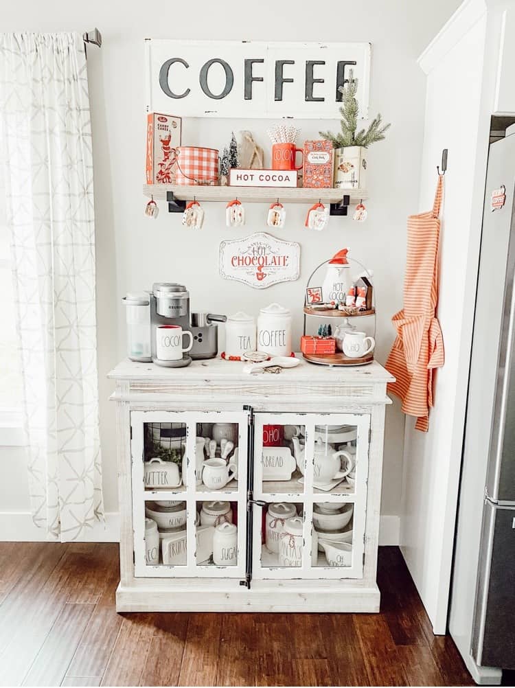 Vintage Christmas Coffee Bar