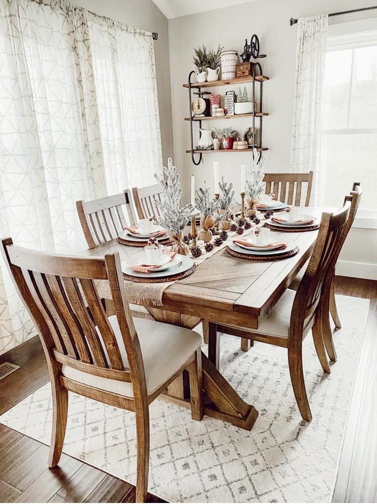 Vintage Christmas Dining Room