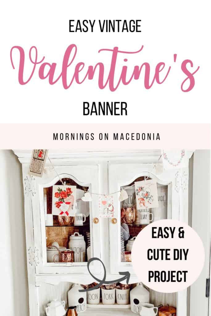 DIY: Easy Vintage Valentines Banner