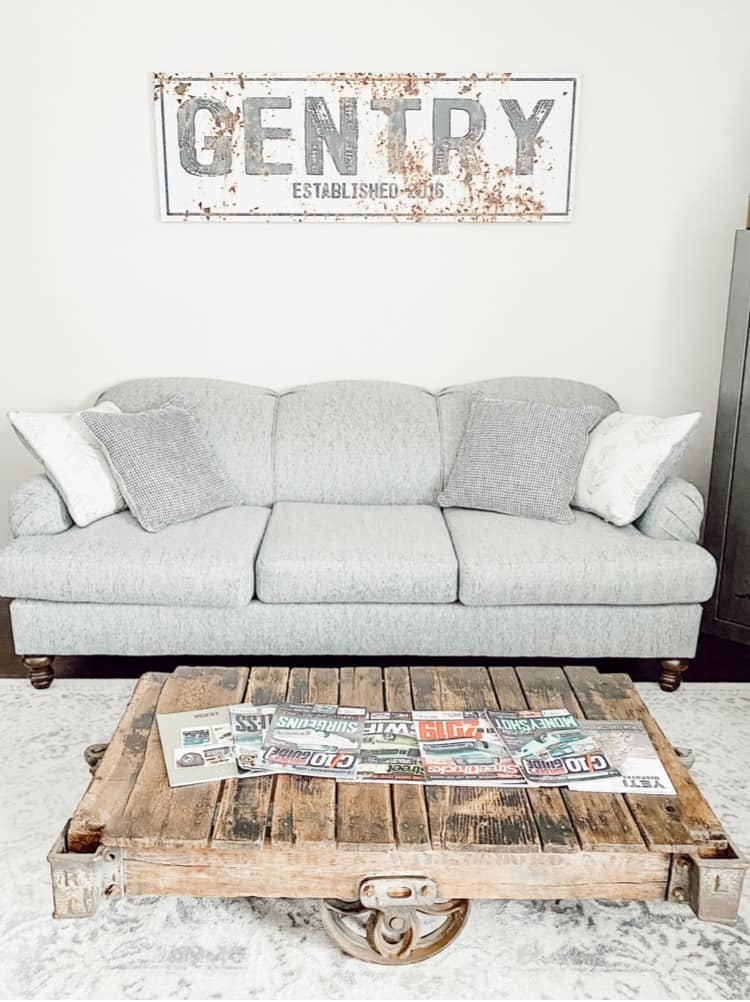 Railway cart store coffee table