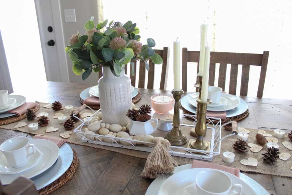 Tray for Valentine's Day Centerpiece 