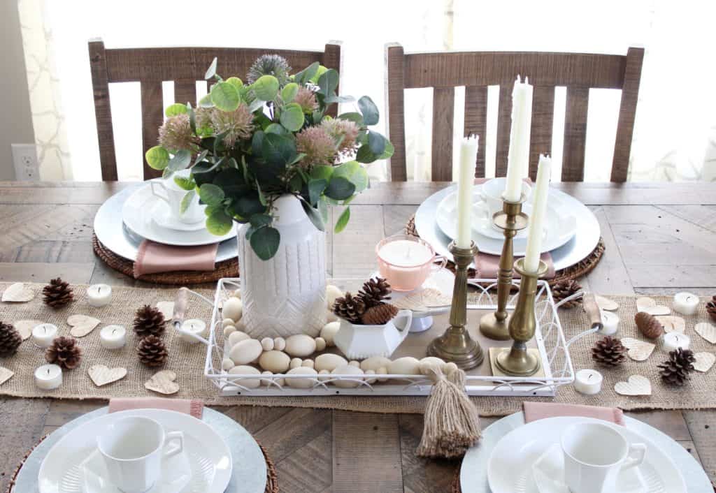 Vintage Valentine's Day Centerpiece