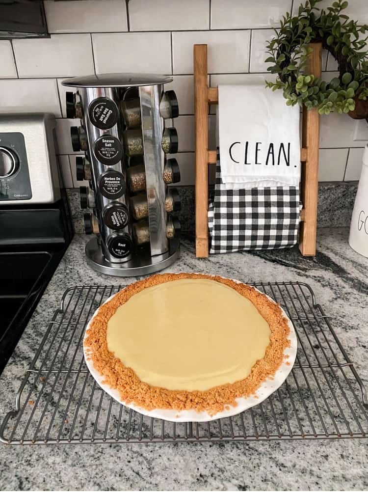 Lemon Cream Pie Cooling