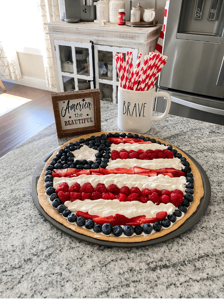 Patriotic Fruit Pizza