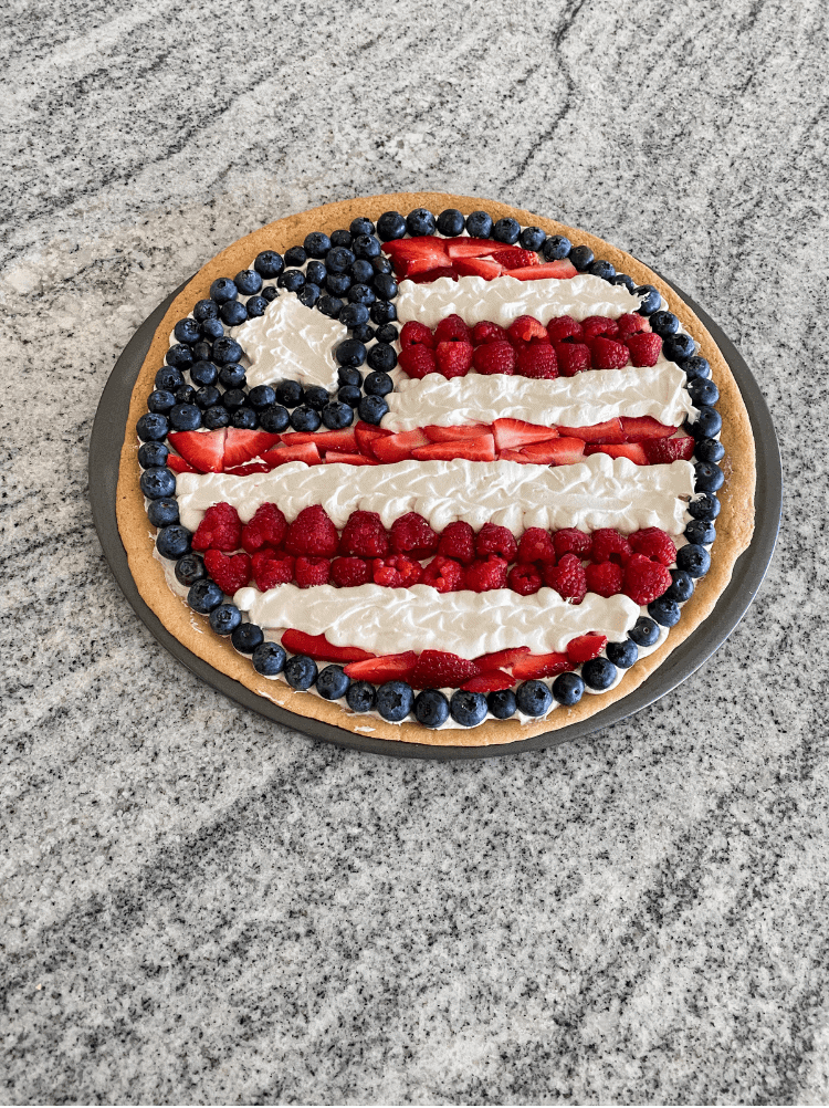 Patriotic Fruit Pizza 