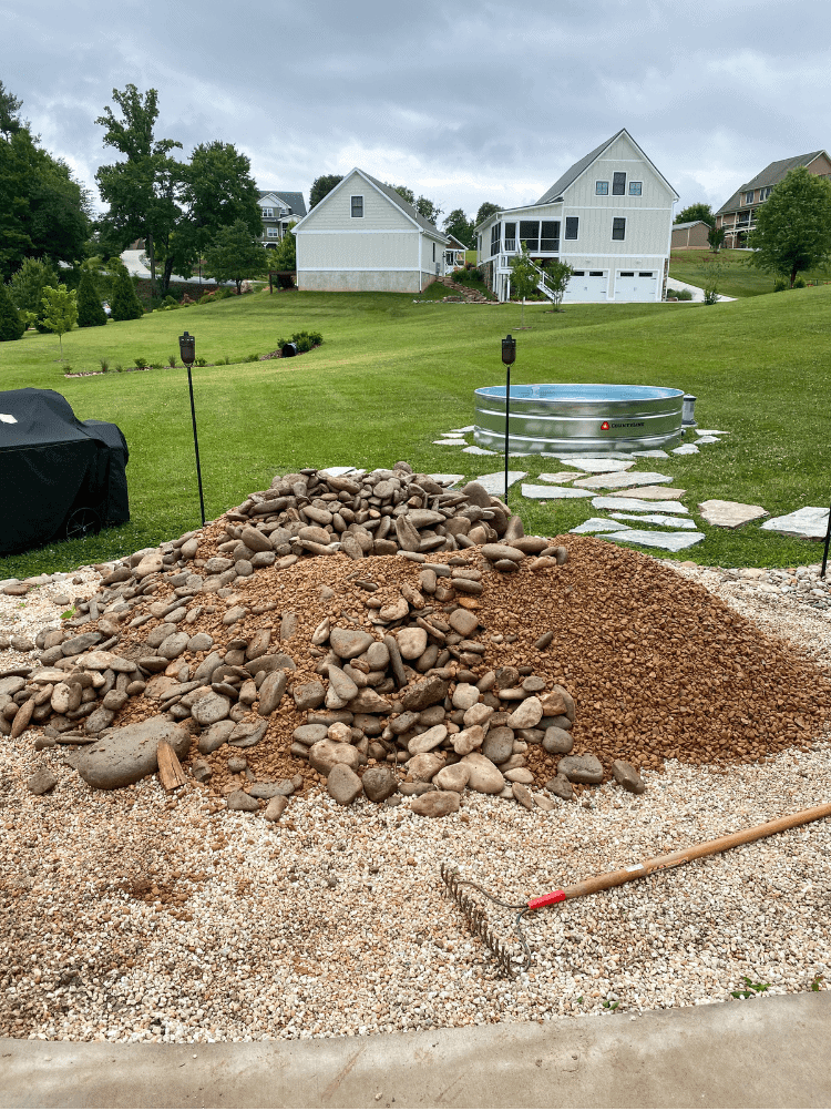 More Rock Ordered for Fire Pit Area