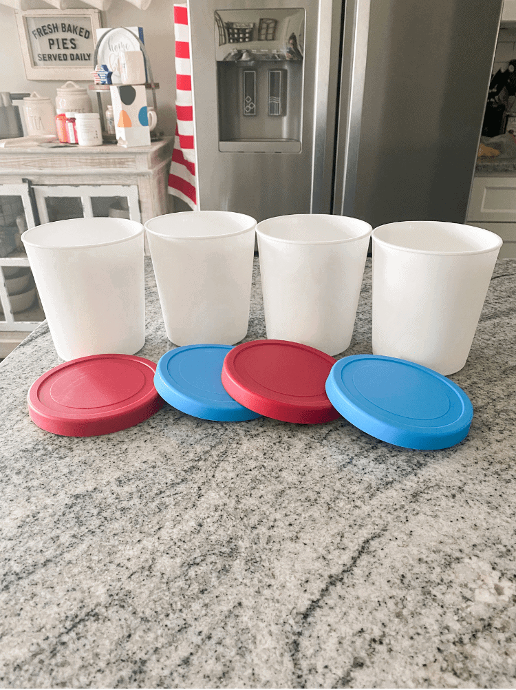 Set of Two Vintage Ice Cream Containers Pint Size 